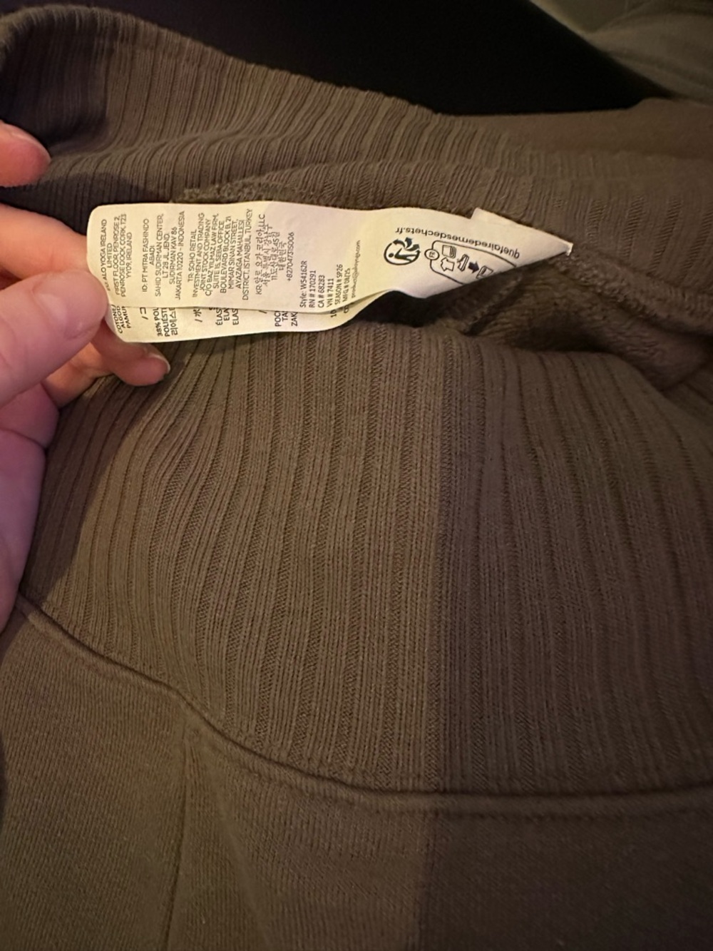 Cute $130 Alo Serenity Wide Leg Sweatpants Limited Edition Light Cocoa Sz Small - Picture 6 of 15